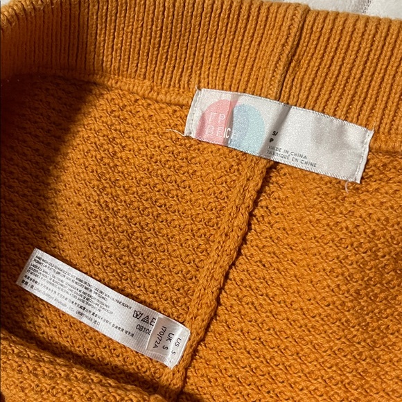 Free People Beach Hailee Waffle Knit Wide Leg Pant | Size Small - Picture 3 of 6